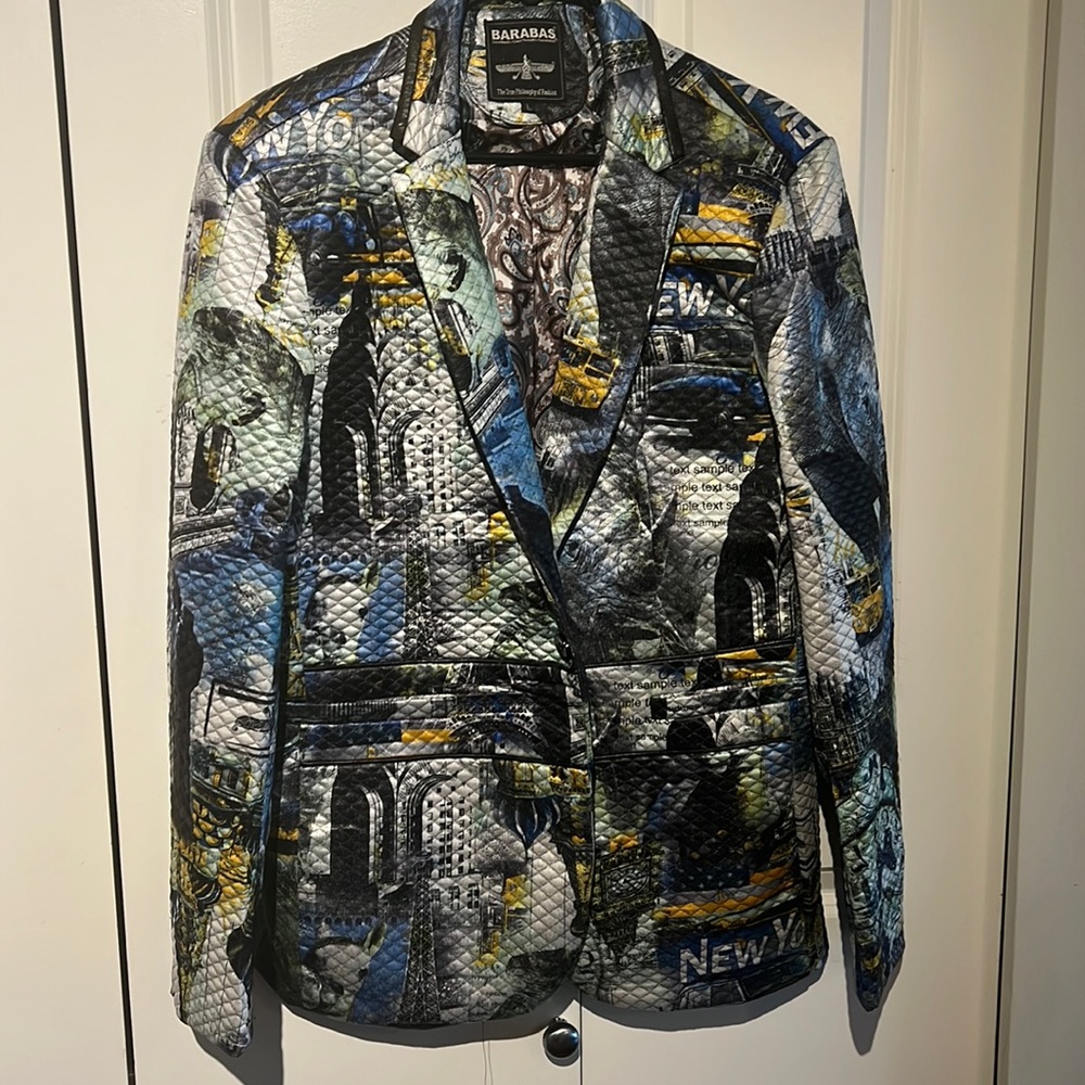 Funky pattered blazer….or Halloween